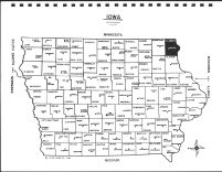 Iowa State Map, Allamakee County 1995